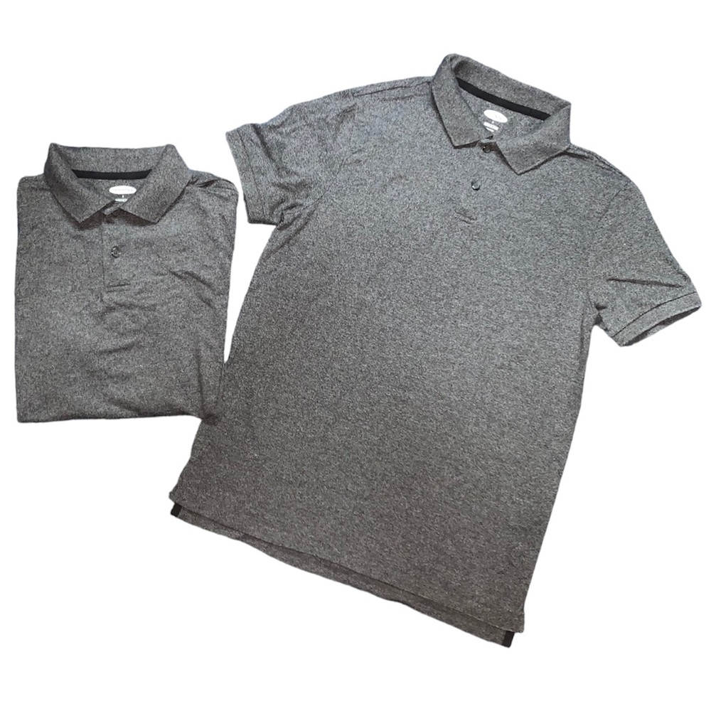 2 Old Navy Collared Shirts Charcoal Grey Size Small - Set of 2